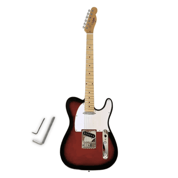 One ETL39 RB električna gitara 4/4 telecaster 39" SS redburst imbus tipke
