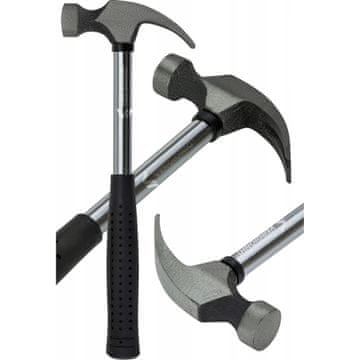 Vergionic JAKI TESARSKI ČEKIĆ, KROVNI, POSTALARSKI, ČELIČNI, SA ZUPCIMA, METALNA DRŠKA, 25 cm