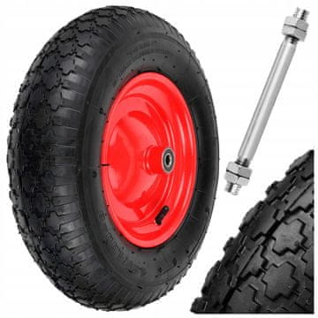 GEKO Kotač za kolica, kotač za kolica 4.80/4.00-8 2PR + osovina 12 mm