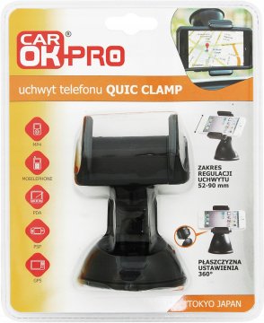 Profast Držač za telefon u automobilu s vakuumskom čašicom 52-90 mm