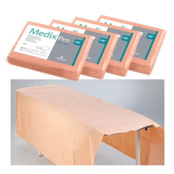 BE Jednokratna plahta 150cm x 210cm marelica folija 54g MedixPro 20kom
