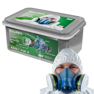 Oxyline Set maski za prskanje OxyPro Agro Basic + M (X7 veličina M + X703ABEK1 + X501 + X7N11P2)