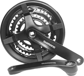 Shimano Trekking city MTB kurlica crna FC-TY301 48/38/28 170mm