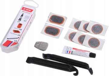 Zéfal Zefal Universal+ set za popravak unutarnje gume (zakrpe, ljepilo, ribež, žlice za gume)