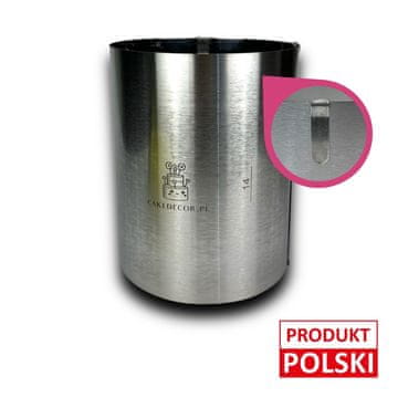 Okrugli kalup za torte promjera 14-20 cm s podesivim rubom od 20 cm.