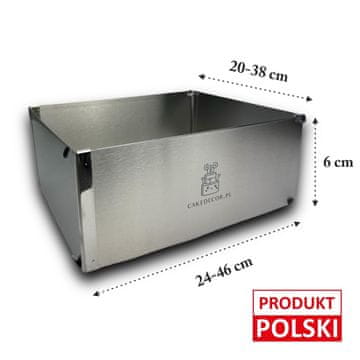 Podesivi, fiksni, pravokutni rub. Visina 6 cm.