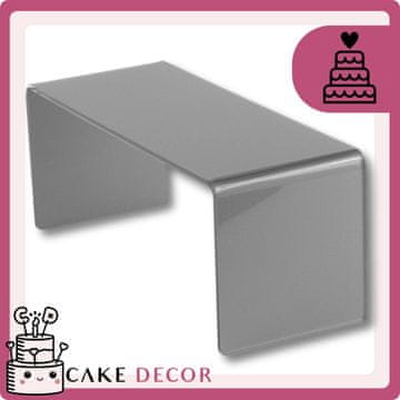 Srebrni displej za slatki stol 20x8x8 cm