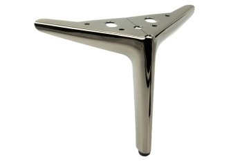 BB Anchor Elegantna noga za namještaj, crni krom, visina 15 cm