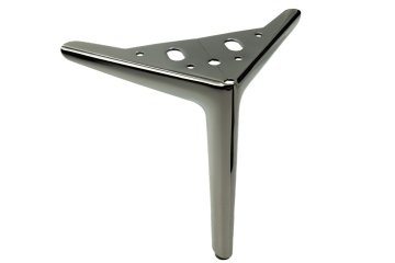 BB Anchor Elegantna noga za namještaj, crni krom, visina 18 cm