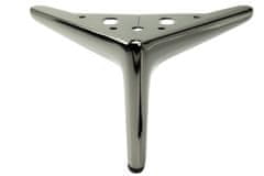 BB Anchor Elegantna noga za namještaj, crni krom, visina 12 cm