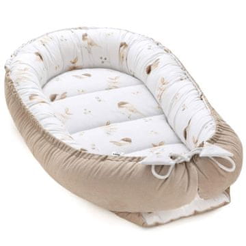 Bird Cocoon - cappuccino - pamuk/baršun