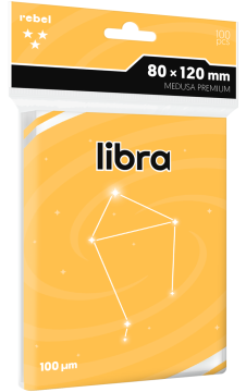 BE 100 Rebel omota za kartice: Libra Premium omotači (80x120 mm)