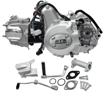 BTS 139FMB horizontalni motor, 70cc 4T, 4-stupanjski ručni mjenjač, srebrna (bez ulja)