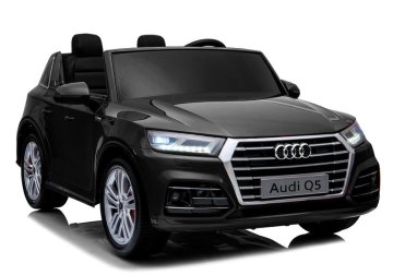 slomart LEAN CARS dječji auto na akumulator Audi Q5, crni lak, 2-sjedala