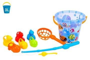 slomart TECHNOK 7624 set za pecanje, kanta, štap, ribice