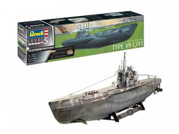 slomart REVELL Plastični model - Njemačka podmornica tip VII C/41, 1/72