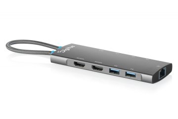 slomart Digitus USB-C Docking Station 9-portna, 2x HDMI 4K/60Hz, 4x USB-A, 1x USB-C PD 100W