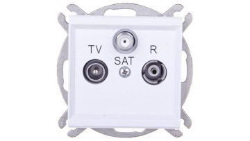 COS.PEL SONATA RTV-SAT utičnica, bijela mat GPA-RS/m/75