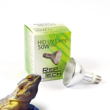 HID metahalogena 50W UVA UVB grijaća žarulja + UVI tester