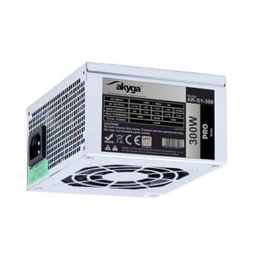 Akyga AK-S1-300 SFX napajanje 300W PPFC P4 2x SATA 2x Molex ventilator 12cm