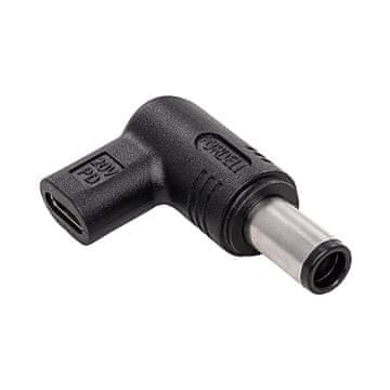 Akyga USB-C / 7.4x5.0 mm adapter za DELL AK-ND-C08 Power Delivery 100W prijenosno računalo