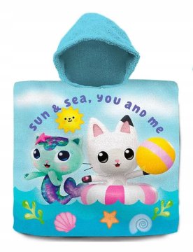 Kids Euroswan KID76537 Cotton Poncho 60x120 Gabbys Dollhouse