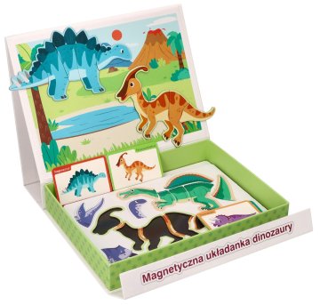 Adam toys Magnetna ploča za slaganje - Dinosauri