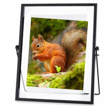 Crni metalni okvir za fotografiju 24x21,5 cm LOFT 15x20