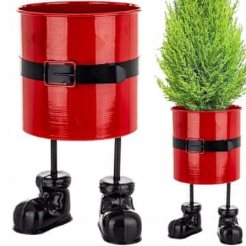 Poklopac za teglu za cvijeće, božićna figurica Djeda Mraza, stalak za božićno drvce 33 cm