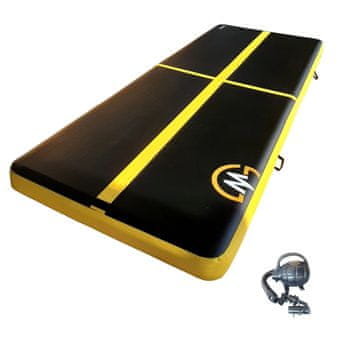 Master Airtrack akrobatska staza 400 x 150 x 20 cm - crno-žuta