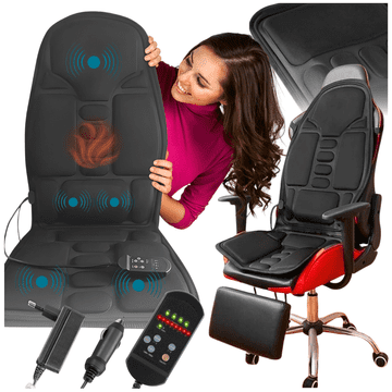BE Shiatsu grijaća masažna prostirka za leđa, kralježnicu, autosjedalicu, dom, ured,