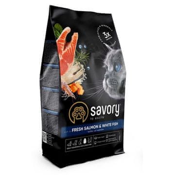 Premium karma sucha dla kota adult łosoś biała ryba 2kg