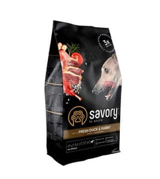 sucha karma dla psa adult kaczka królik all breed 1kg