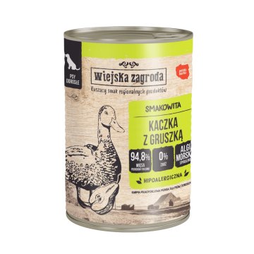 Wiejska Zagroda Mokra hrana za pse Adult Duck Turkey Pear 400g