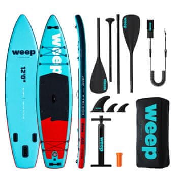 EE AZURE2 NAPUHANA SUP DASKA S PRIBOROM 365 cm 12"