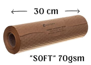 EK Rezani papir za pakiranje, širine 30 cm, bijeli, 25 m