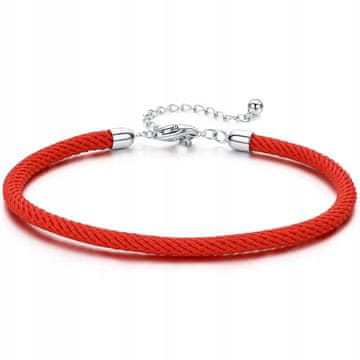 Narukvica za CHARMS perle srebro pr 925 crvene perle