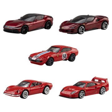 Hot Wheels Set trkaćih automobila Hot Wheels Ferrari F1, 5 komada
