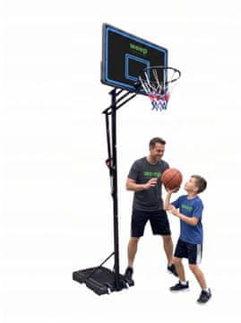 EE Košarkaški set M055, podesivi koš do 1,6-3,05 m, ploča 110x70, profesionalni