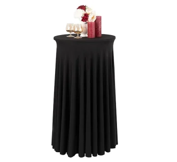 STOLNJAK S LAJSNOM, VENTILIMA za KOKTEL BARSKI STOL 80 cm CRNI