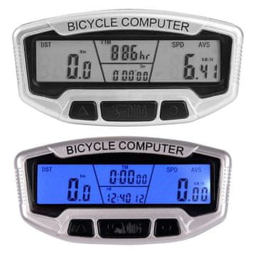 GR Vodootporni LCD biciklistički računar s 28 funkcijama