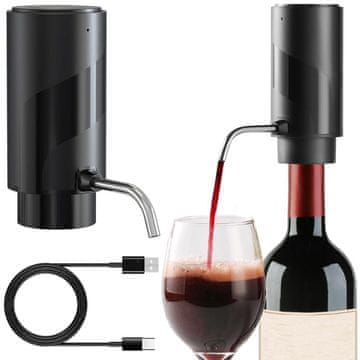 GR Električni dozator za vino, alkohol, viski, votku, LED, lijevak, pumpa, tekućina