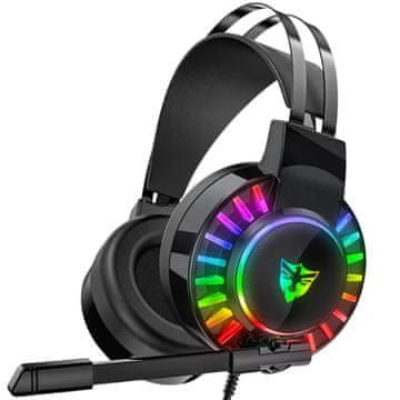 GR 7.1 RGB žičane slušalice za igranje na uhu za igrače s mikrofonom