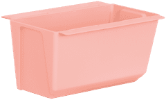 ANGELI Doniczka +uchwyty do montażu na paletę lub płot Easy 18x10x10cm różowa