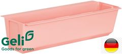 ANGELI Doniczka +uchwyty do montażu na paletę lub płot Easy 37x10x10cm różowa