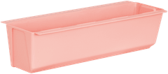 ANGELI Doniczka +uchwyty do montażu na paletę lub płot Easy 37x10x10cm różowa