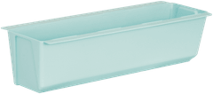 ANGELI Doniczka +uchwyty do montażu na paletę lub płot Easy 37x10x10cm niebieska