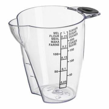 Kuhinjska mjerna posuda s gumenom drškom Plastic Team Jug 0,25 l