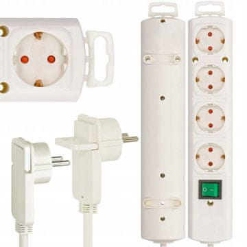 Brennenstuhl produžni kabel s 4 utičnice i ravnim utikačem