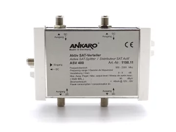ASV400 - AKT 1x4 SAT Splitter
